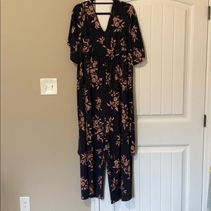 Motherhood Maternity navy floral playsuit. Size XL